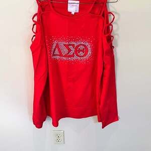 Delta Sigma Theta Cold Shoulder T-shirt